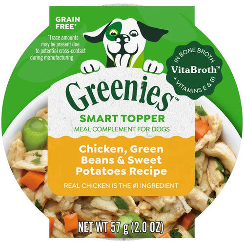 Greenies Smart Topper Wet Mix-In for Dogs, Chicken, Green Beans & Sweet Potatoes Recipe