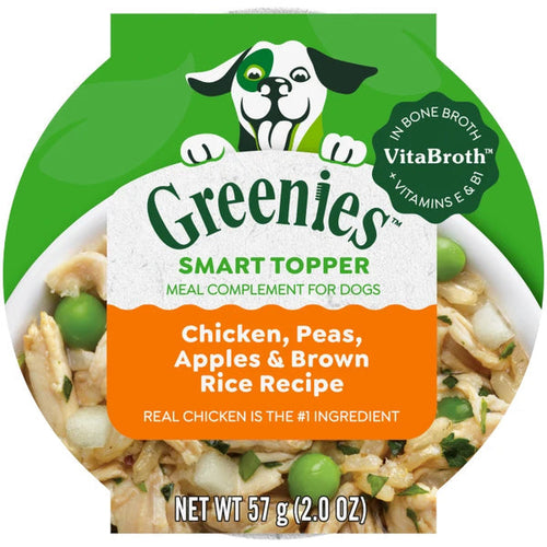Greenies Smart Topper Wet Mix-In for Dogs, Chicken, Peas, Apples & Brown Rice Recipe (2 oz)