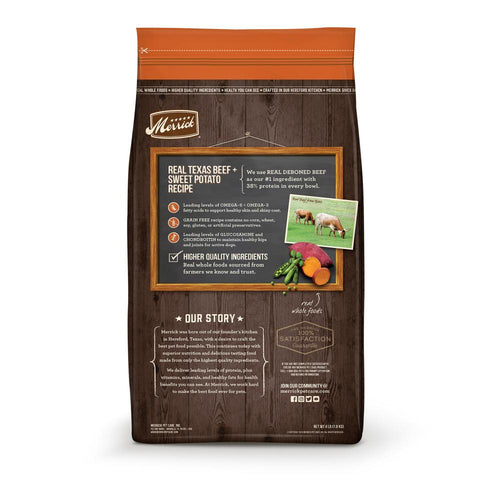 Merrick Grain Free Real Texas Beef and Sweet Potato Dry Dog Food