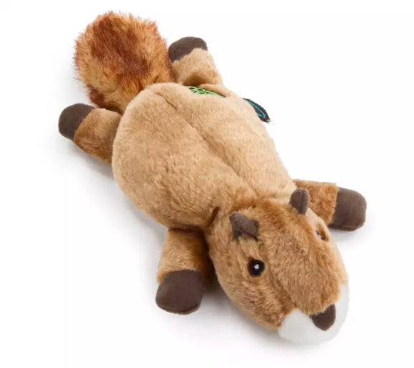 GoDog Squirrel Chew Guard Squeaky Plush Dog Toy (Large)