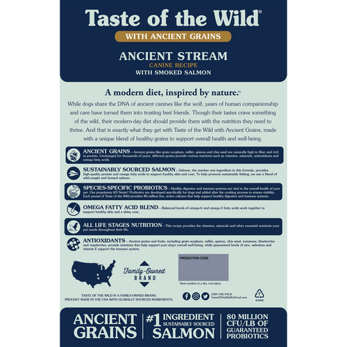 Ancient Stream Canine Recipe with Smoked Salmon (30-lb)