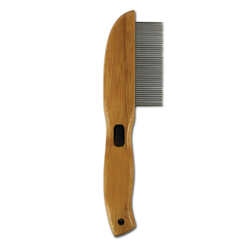 Bamboo Groom Rotating Pin Comb with 41 Rounded Pins