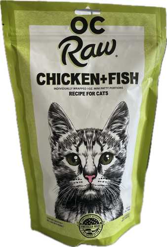 OC Raw Feline Frozen Chicken & Fish Recipe for Cats