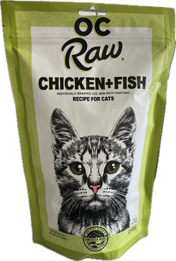 OC Raw Feline Frozen Chicken & Fish Recipe for Cats