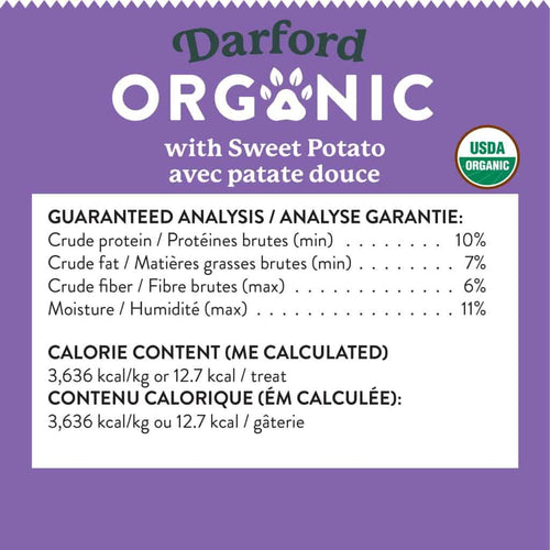 Darford ORGANIC with Sweet Potato Dog Treats