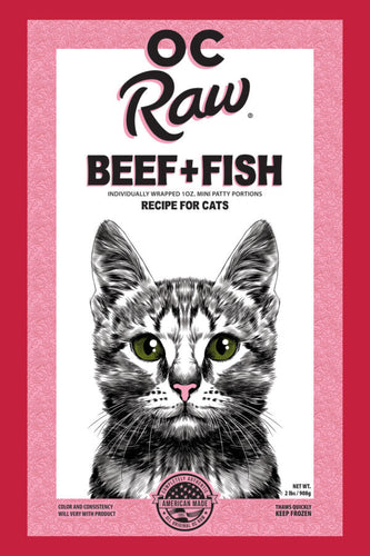 OC Raw’s Feline Beef + Fish Recipe for Cats