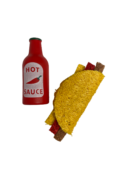 A&E Cage Nibbles Spicy Taco Small Animal Chew Toy (Spicy Taco)