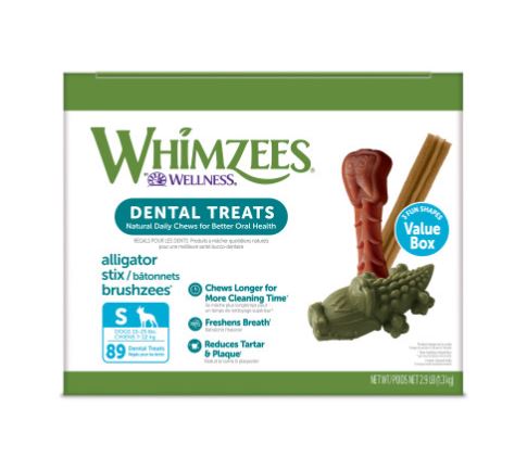 WHIMZEES® Dental Dog Treats Variety of Shapes (Medium 46.6 oz 44/Box)