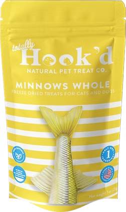 Totally Hook'd Freeze-Dried Minnows Whole Treats for Dogs & Cats