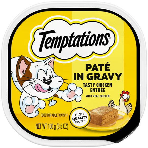 Temptations Tasty Chicken Flavor Paté in Gravy Wet Cat Food