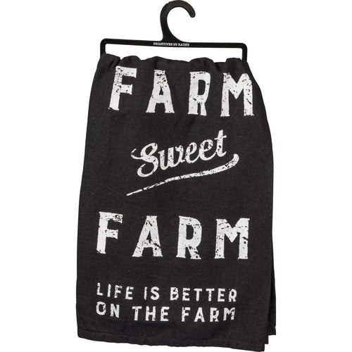 Primitives by Kathy Rustic Farm Sweet Farm Kitchen Towel