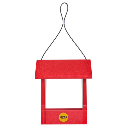 Birds Choice Small Hopper Feeder in Red Recycled Plastic