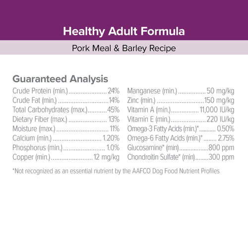 Kent Blue Seal EnTrust® Healthy Adult Pork Meal & Barley Recipe Dog Food