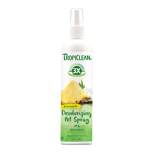 TropiClean EnduraScent Pineapple Deodorizing Pet Spray For Pets