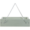 Birds Choice Small Hanging Tray Bird Feeder in Sage Green Recycled Plastic