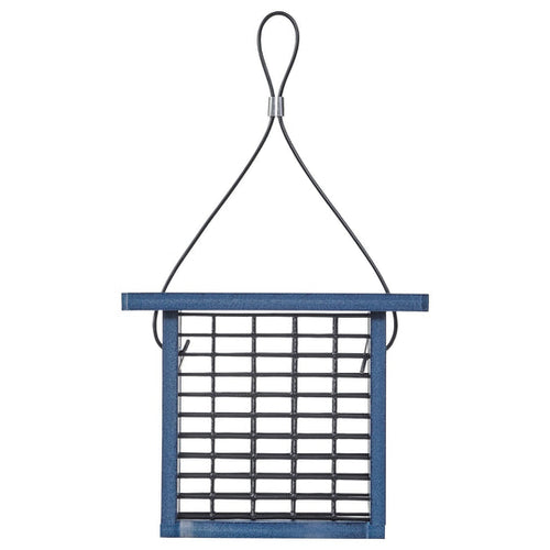 Birds Choice Recycled Plastic Suet Feeder in Blue