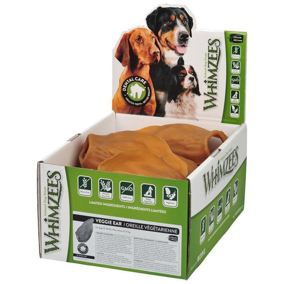 Whimzees Veggie Ear Display Dog Treats