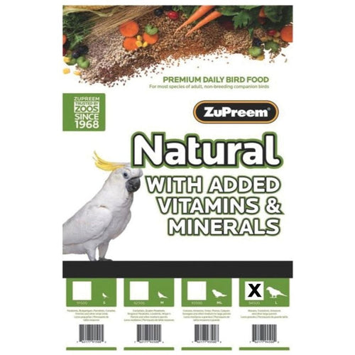 NATURAL WITH ADDED VITAMINS & MINERALS LG PARROT