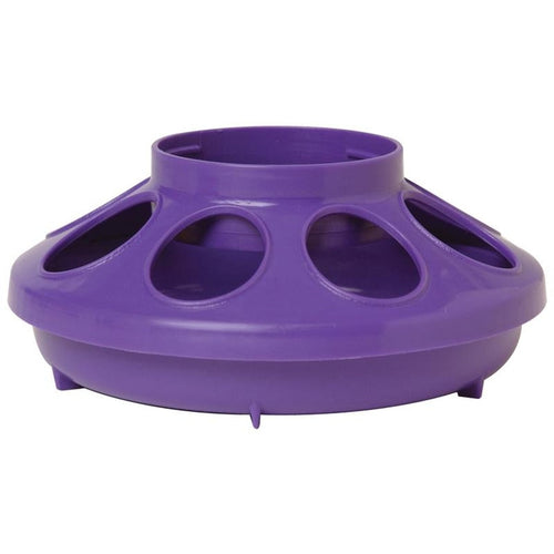 LITTLE GIANT PLASTIC POULTRY FEEDER BASE (1 QT RED)