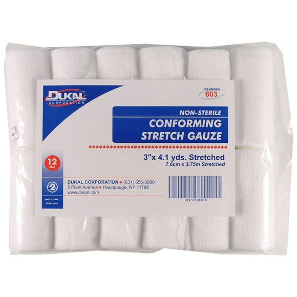 NON-STERILE CONFORMING STRETCH GAUZE (4 INCH X 4.1 YARD)