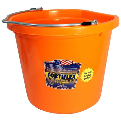 Fortiflex 20 Quart Flat Back Bucket (DARK GREEN)