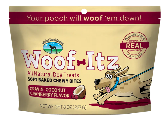 American Natural Premium Woof-Itz Cravin' Coconut Cranberry Dog Treat