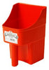 Miller Plastic 3 Quart Enclosed Feed Scoop (Red)