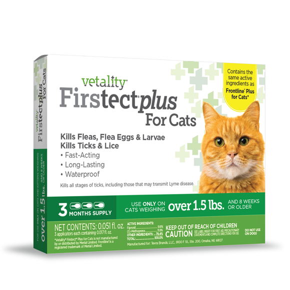 Vetality Firstect Plus for Cats (For cats over 1.5 lbs.)