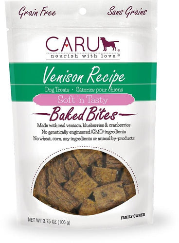 Caru Natural Grain Free Venison Recipe Bites for Dogs