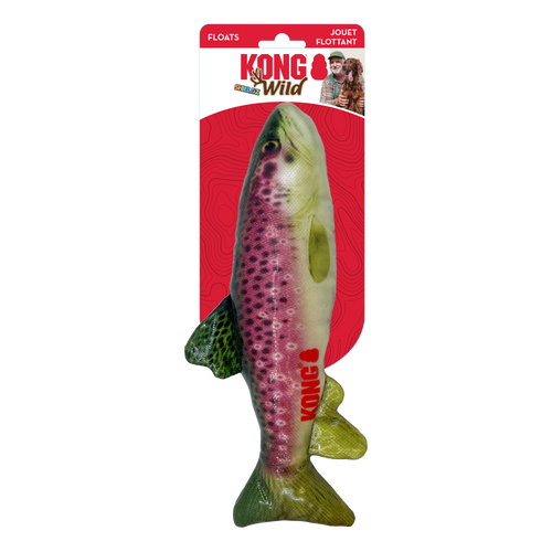 KONG Wild Shieldz Trout Dog Toy (Medium)