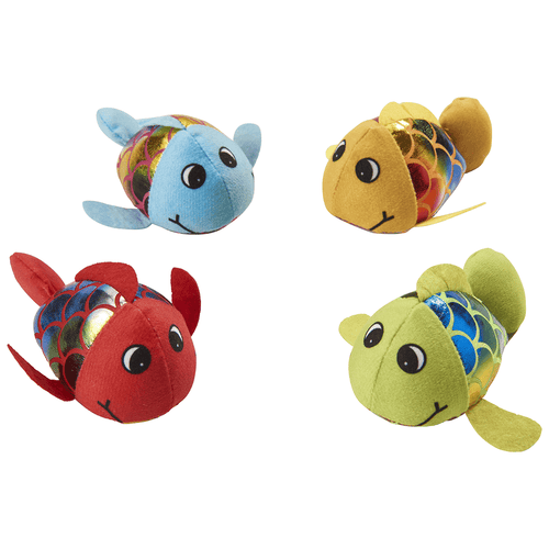 Ethical Pet SPOT Plush Jittery Fish Assorted Cat Toys (3)