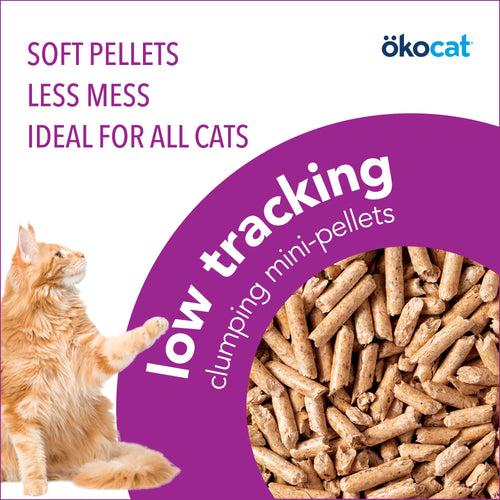 ökocat® Low Tracking Mini Clumping Pellets Wood Cat Litter (10.0 lb)