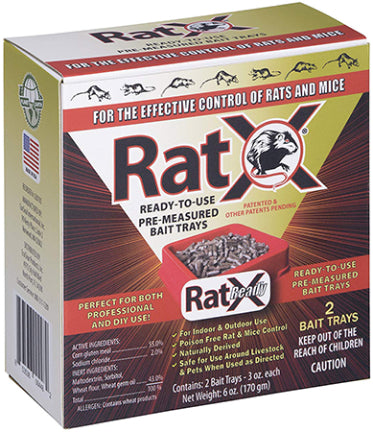 RAT X READY USE BAIT TRAYS  4 PK