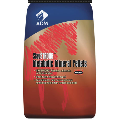 ADM StayStrong Multi-Vitamin Horse Feed Supplement Metabolic Mineral Pellets (40 Lb.)