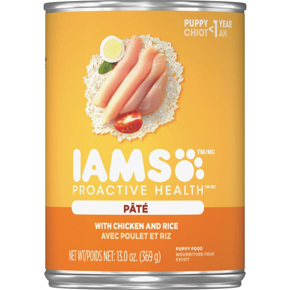 IAMS Proactive Health Chicken & Rice Pate Puppy Food, 13 Oz.