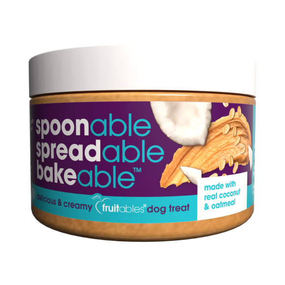 Fruitables Spreads™ Coconut & Oatmeal Creamy Dog Treat (7-oz)