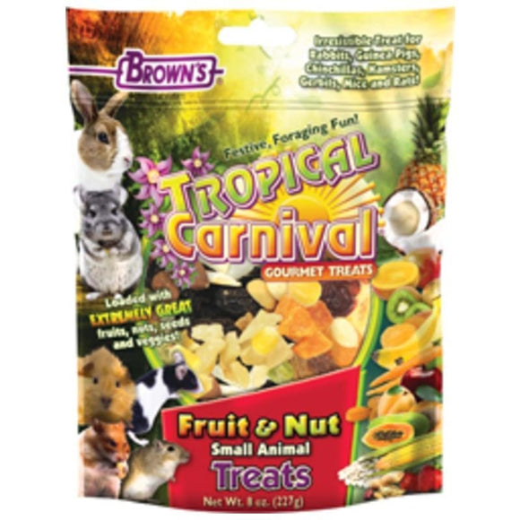 TROPICAL CARNIVAL FRUIT & NUT SMALL ANIMAL TREATS (8 OZ)