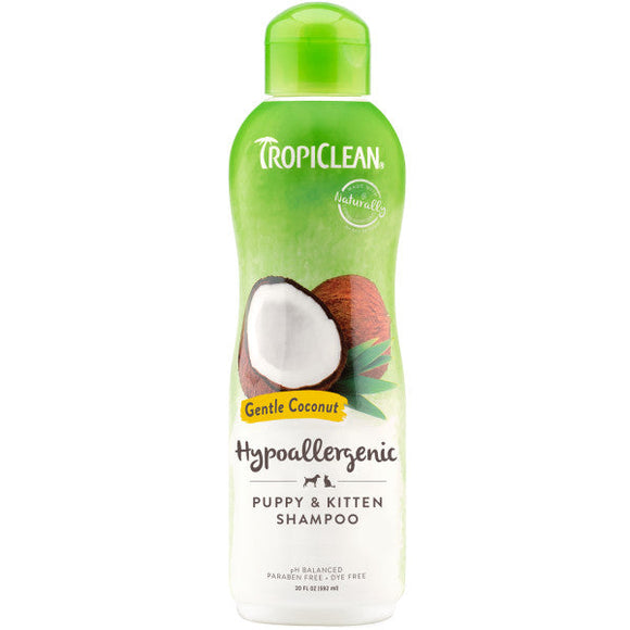 TropiClean Gentle Coconut Hypoallergenic Puppy & Kitten Shampoo (20-oz)